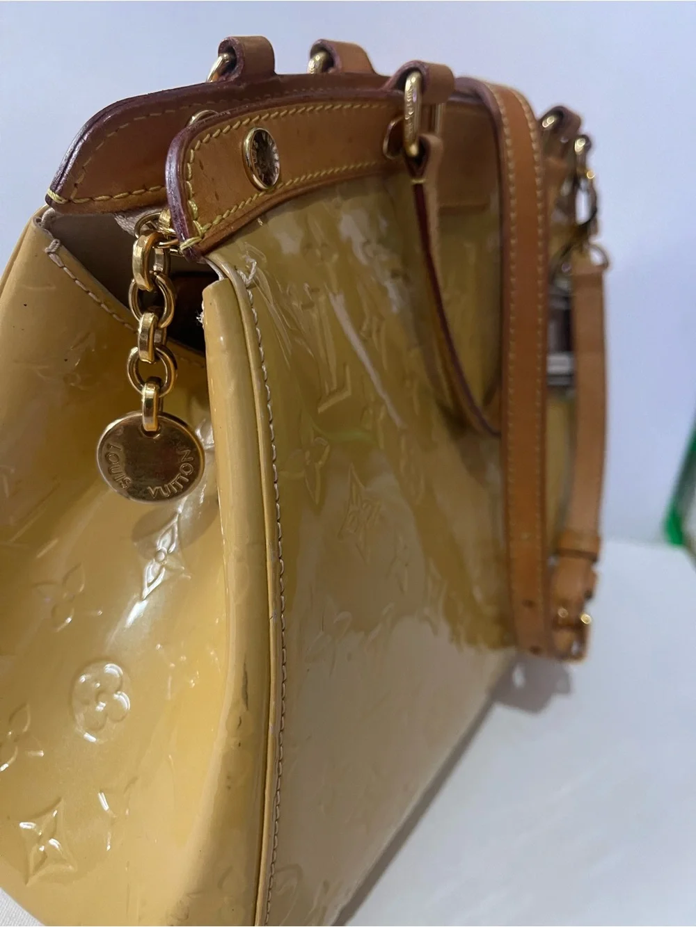 Louis Vuitton Vernis Blair MM Monogram Dune Shoulder Bag